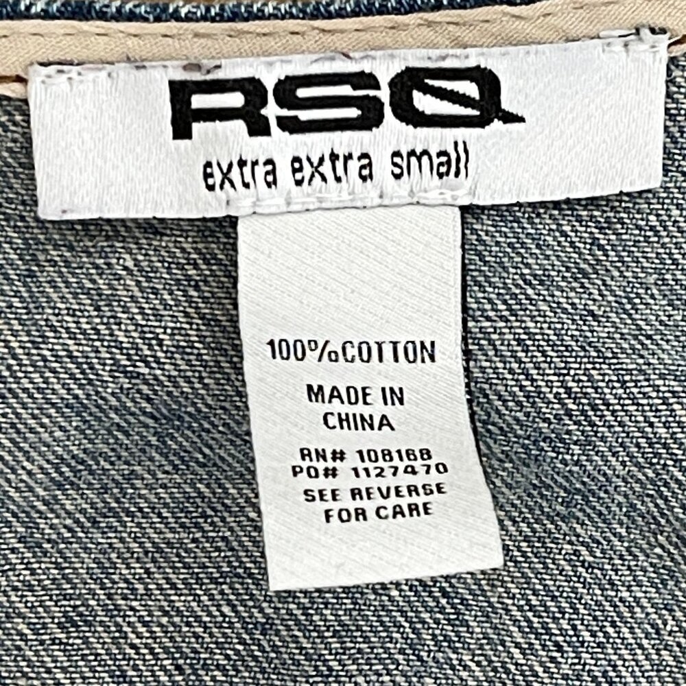 RSQ Jean Vest - Size XXS - Picture 3 of 4